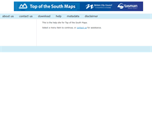 Tablet Screenshot of help.topofthesouthmaps.co.nz